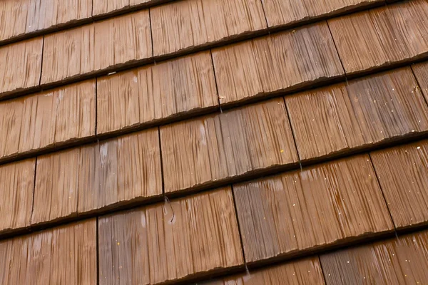 Wooden roof tiles — Stock Photo, Image