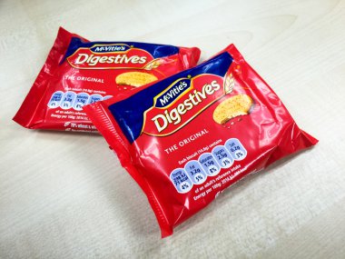Bir paket Mcvities Digestives çay bisküvi
