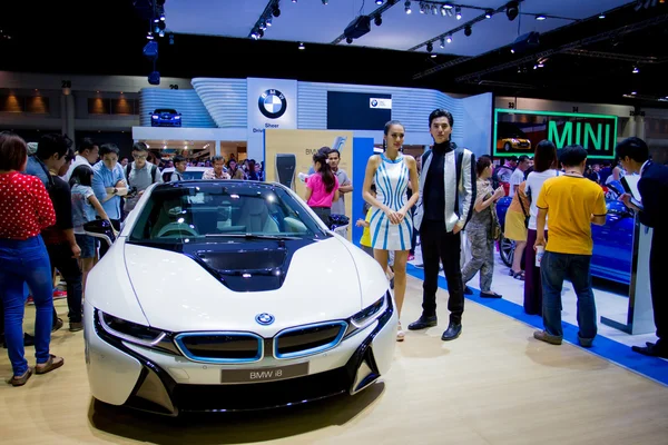 BMW i8 car on display — Stok fotoğraf