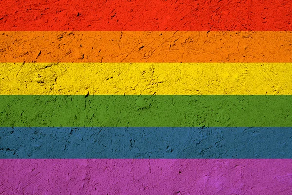 Grunge tekstur flagę dumy gejowskiej — Zdjęcie stockowe