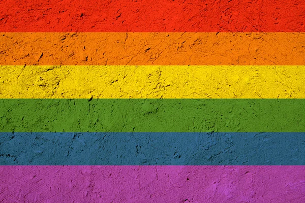 Grunge Gay Pride Flagge Textur — Stockfoto