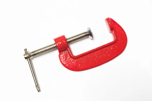 Pinza C roja — Foto de Stock