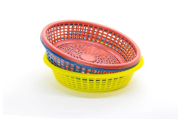 Pequeña cesta de plástico — Foto de Stock