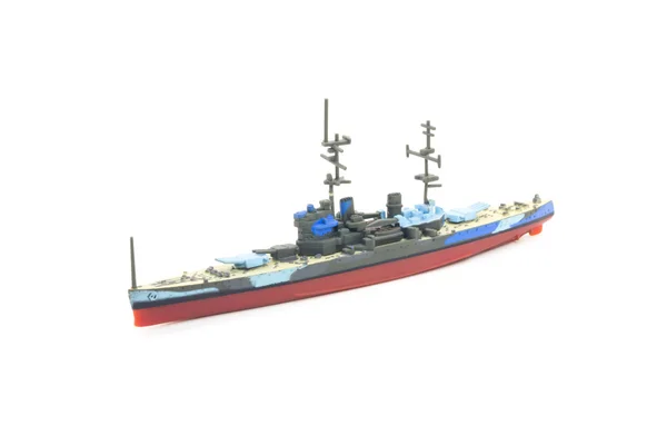 Tweede Wereldoorlog oorlogsschip model speelgoed — Stockfoto