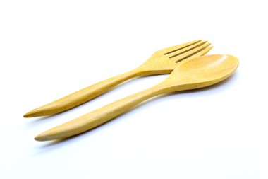 tahta çatal ve kaşık