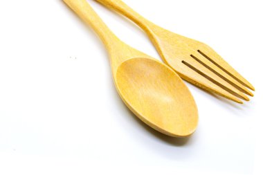 tahta çatal ve kaşık