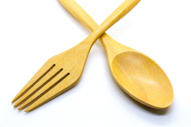 tahta çatal ve kaşık