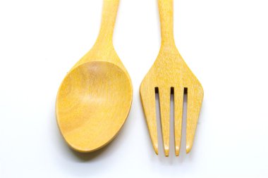 tahta çatal ve kaşık