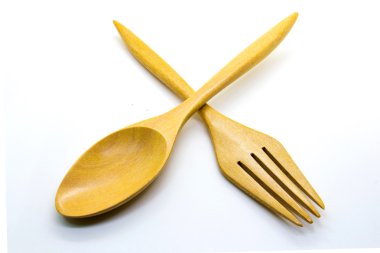 tahta çatal ve kaşık