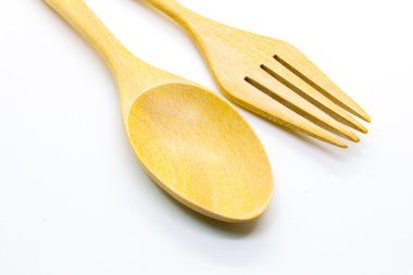 tahta çatal ve kaşık