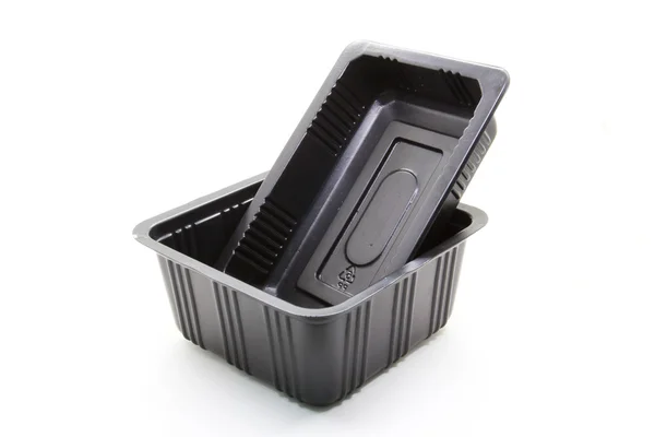 Siyah plastik gıda konteyner