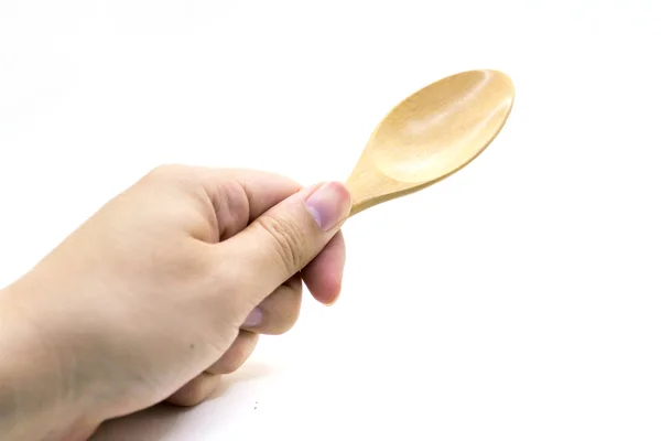 Wooden fork and spoon — Stock Photo, Image