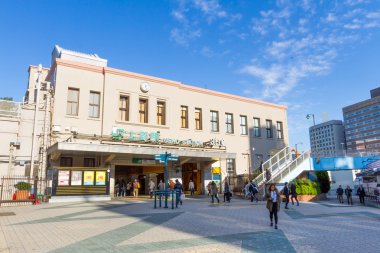 in front of Ueno Station in the morning in tokyo Japan