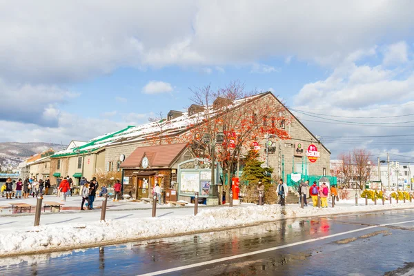 Commercial buildings around Otaru city Japan