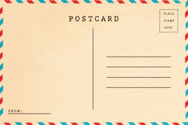 boş Vintage kartpostal