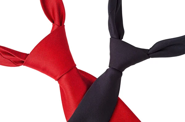 Cravates rouges et noires — Photo