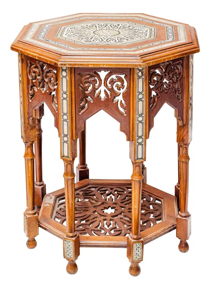 Vintage antiga pequena mesa de madeira Imagens Royalty-Free
