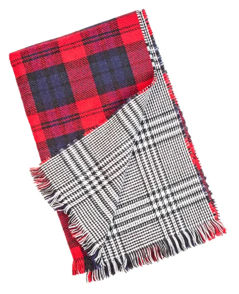 Vlny červený tartan kostkované — Stock fotografie