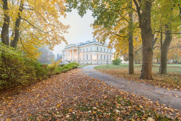 Kostelec Nad Orlici Czech Republic September 2020 Night Photo Palace — Stock Photo, Image