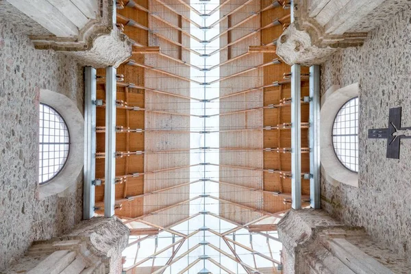 Neratov Cseh Köztársaság December 2020 Szűz Mária Mennybemenetelének Barokk Temploma — Stock Fotó