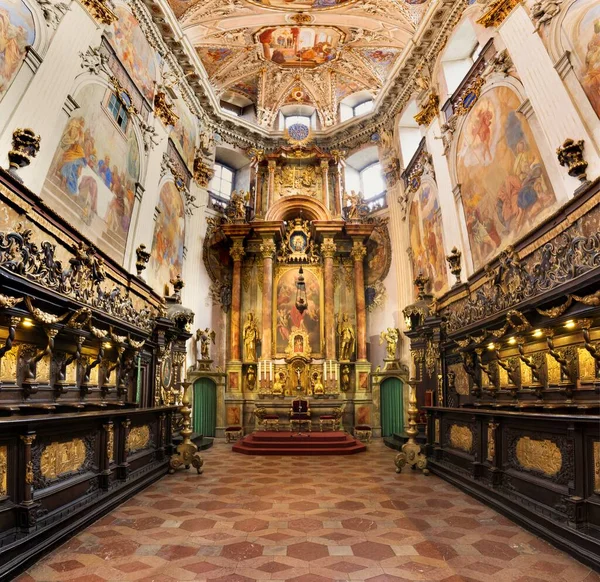 Broumov Tschechische Republik Oktober 2020 Das Benediktinerkloster Mit Der Kirche — Stockfoto