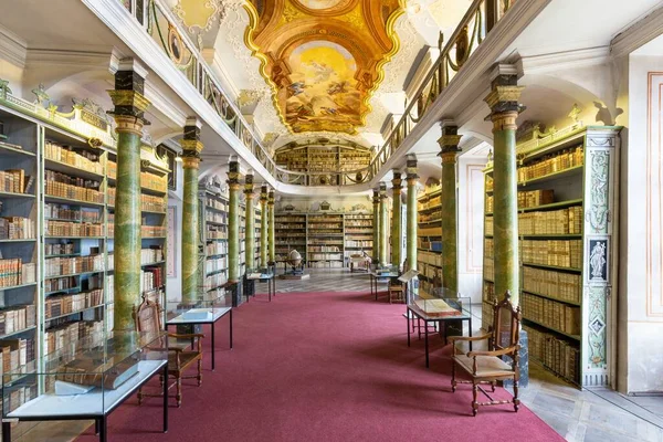Broumov República Checa Octubre 2020 Antigua Biblioteca Dentro Del Monasterio — Foto de Stock
