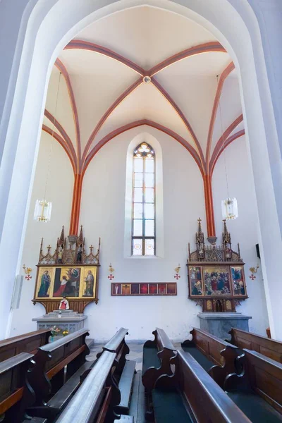 Hradec Kralove República Checa Diciembre 2020 Catedral Interior Del Espíritu —  Fotos de Stock