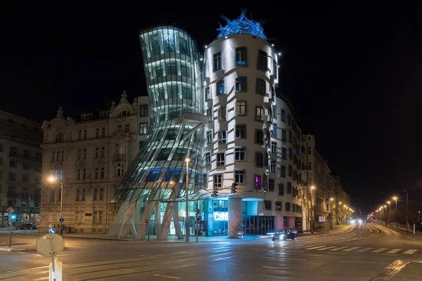 Чешская Республика Мегаполисы Прага Современная Архитектура Dancing Home — стоковое фото