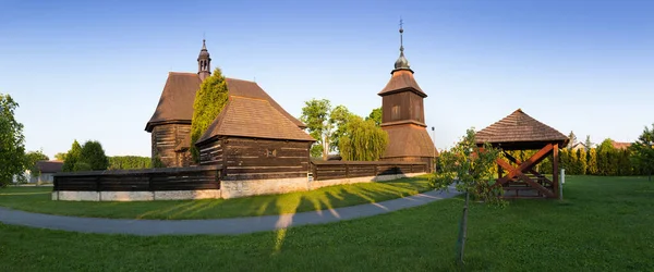 Träkyrkan Sankt Nikolaus Fanns Redan 1300 Talet Dess Nuvarande Barockstil — Stockfoto