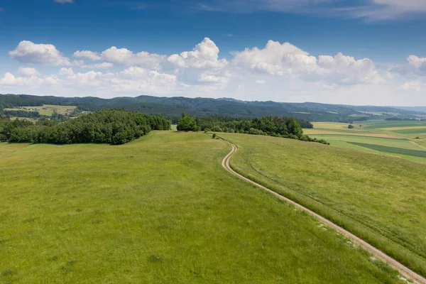 Belle Vue Sur Campagne Sur Fond Nature — Photo