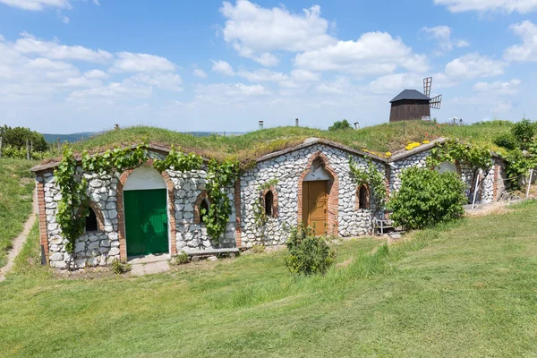 Group Typical Outdoor Wine Cellars Moravia Czech Republic Old Traditional — Fotografia de Stock