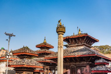 Lalitpur Nepal, Asya 'da Durbar Meydanı Katmandu