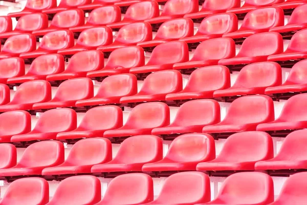 Red stadium seats — Stock Photo, Image