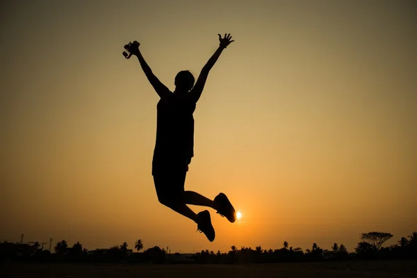 Fat Girl enjoying the freedom — Stock Photo, Image