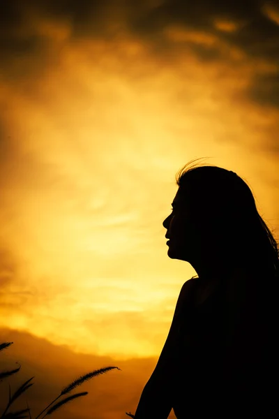 Abstract Hope Silhouette Women — Stock Photo, Image