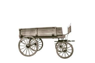 Vintage sepeti beyaz izole.