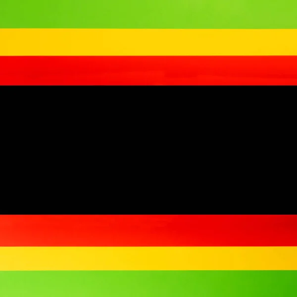 Fundo de papel geométrico. Dia da Independência no Zimbabué. Cores da bandeira nacional. — Fotografia de Stock