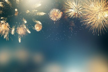 Kar taneleri ve parıltılarla dolu bir tatil geçmişi. Soyut bayram tatili.