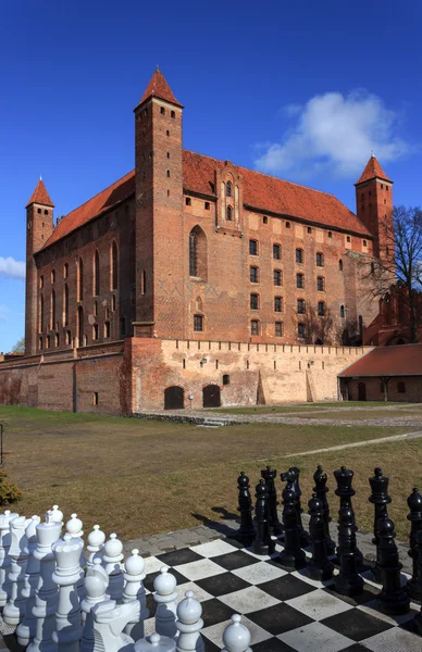 Castillo teutónico en Gniew Imagen de archivo