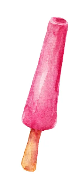 Crème glacée. Illustration aquarelle — Photo