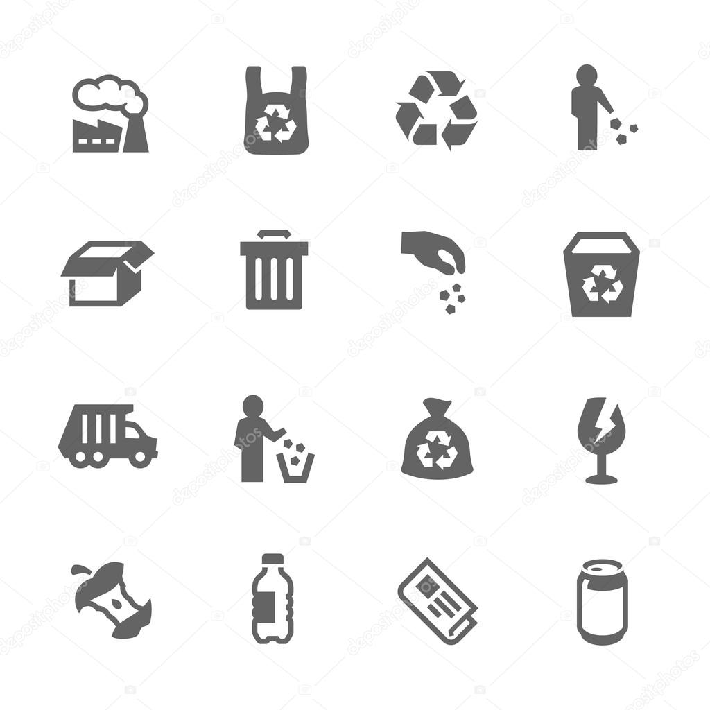 Simple Garbage Icons