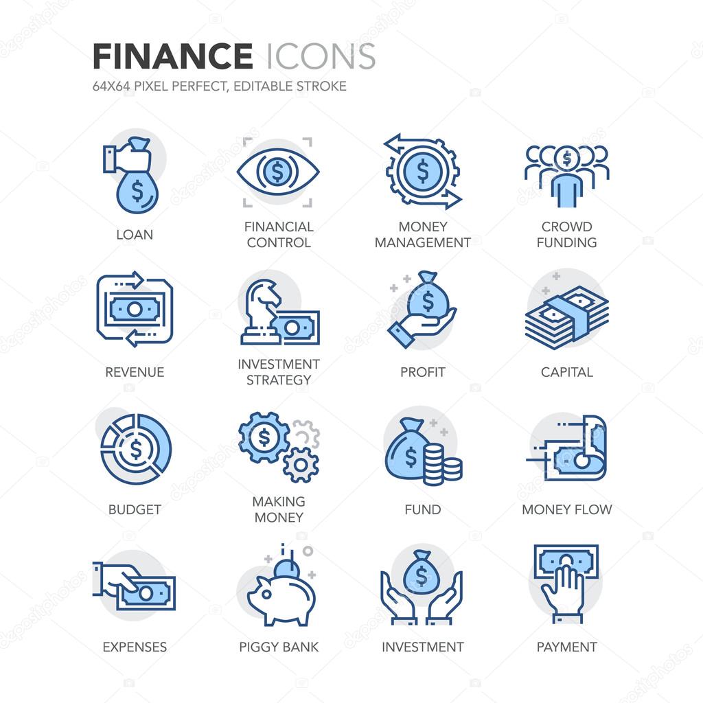 Blue Line Finance Icons