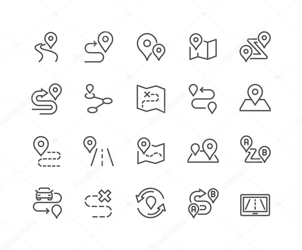 Line Route Icons