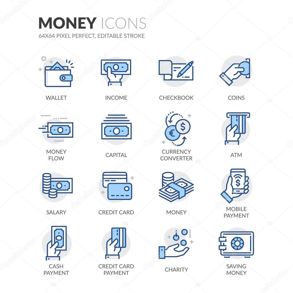 Line Money Icons