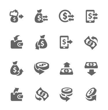 Money Moving Icons