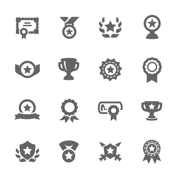 Awards Icons — Stock Vector