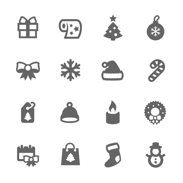 Iconos de Año Nuevo — Vector de stock