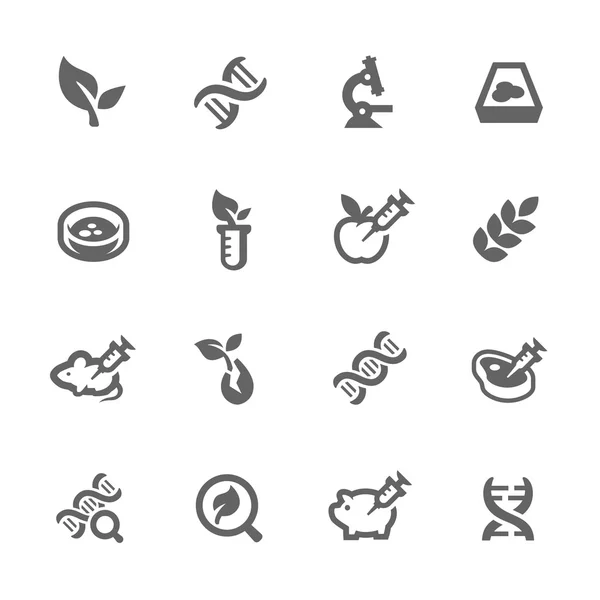 GMO Icons — Stock Vector