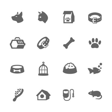 Simple Pets Icons clipart