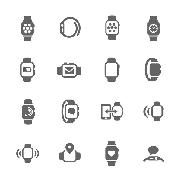 Smart Watch Icons — Stock Vector